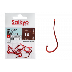 Крючки Saikyo KH-10108 R BN RYUSEN BAIT HOLDER №14 (10 шт.) Крючки Saikyo KH-10108 R BN RYUSEN BAIT HOLDER №14 (10 шт.)