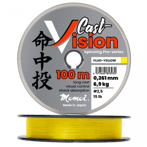 Momoi Cast Vision, 100 м, флуоресцентно-жёлтая (0,181 мм, 3,8 кг) Momoi Cast Vision, 100 м, флуоресцентно-жёлтая (0,181 мм, 3,8 кг)