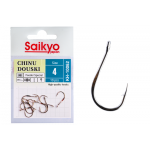 Крючки Saikyo KH-10062 NI CHINU DOUSKI №4 (10 шт.) Крючки Saikyo KH-10062 NI CHINU DOUSKI №4 (10 шт.)