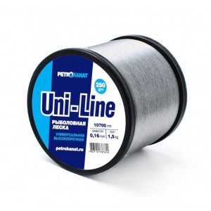 Леска универсальная Uni-Line 500 г, серая (0,20 мм..
