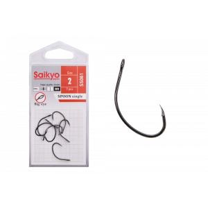 Крючки Saikyo SS061-BN SPOON SINGLE №2 (7 шт.)