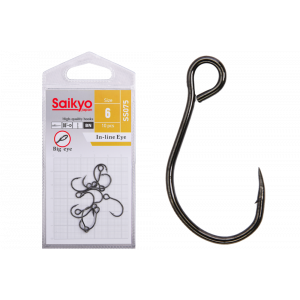 Крючки Saikyo SS075-BN IN-LINE EYE №6 (10 шт.)