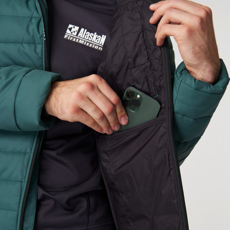 Куртка Alaskan Juneau Green  M утепл.стеганая
